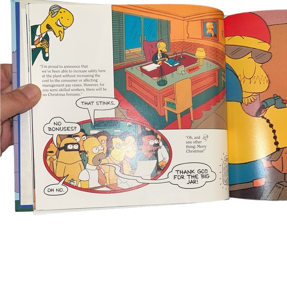 VINTAGE "The Simpsons Xmas Book" By Matt Groening- Hardcover- First Edition Book - Picture 7 of 10